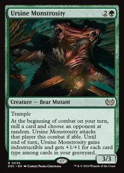 1x Ursine Monstrosity NM Eng MTG - Duskmourn Commander - Image 1