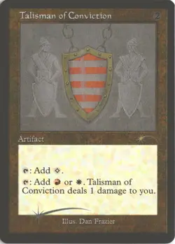 MTG Talisman Of Conviction (1060) *Etched Foil* Secret Lair: Dan Frazier MT/NM - Image 1