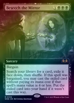 Beseech the Mirror (Extended Art) - FOIL – Wilds of Eldraine – #0366 – NM MTG - Image 1