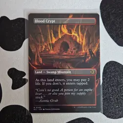 Magic The Gathering Blood Crypt Land Rare 2side 0349 Black Red Borderless Lorwyn - Image 2