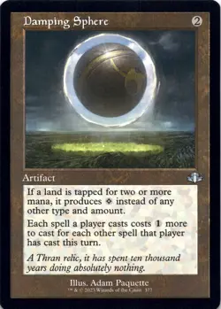 Damping Sphere (Retro Frame) - Dominaria Remastered - Magic MTG NM - Image 1