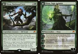 Nissa, Vastwood Seer // Nissa, Sage Animist The List MP MTG - Image 1
