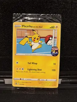 Pikachu On The Ball Pokemon 2020 Futsal Promo UK Exclusive Sealed 001/005 - Image 1