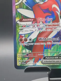 Koraidon ex 231/198 SV01: Scarlet & Violet Ultra Rare Full Art Holo Pokemon Card - Image 4