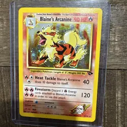 Pokemon TCG Blaine's Arcanine 1/132 Gym Challenge Holo - Image 1