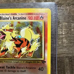 Pokemon TCG Blaine's Arcanine 1/132 Gym Challenge Holo - Image 2