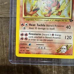 Pokemon TCG Blaine's Arcanine 1/132 Gym Challenge Holo - Image 4