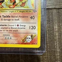 Pokemon TCG Blaine's Arcanine 1/132 Gym Challenge Holo - Image 5
