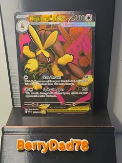 Mega Lopunny EX 115/094 Me02: Phantasmal Flames Holo Pokemon TCG NM - Image 1