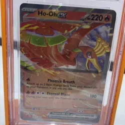 CGC 8.5 Ho-Oh EX 007/034 Charizard & Ho-Oh EX Deck Full Art Pokemon Card - Image 3