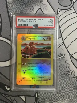 Pokemon PSA 9 Dugtrio Skyridge Reverse Holo Mint 52/144 - Image 1