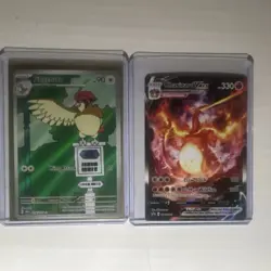 Pokemon TCG Holo Card Lot 4x Pidgeotto, Charizard VMAX, Ho-Oh V, Braixen - Image 1