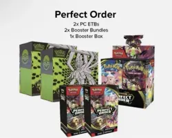 [PRESALE] Pokemon Center Perfect Order PC 2 ETB, 1Booster Box, 2 Booster Bundles - Image 1
