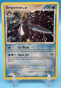Empoleon 4/130 Cosmos Holo Rare Diamond & Pearl Base Pokemon TCG - Image 1