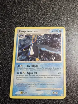 Pokemon Empoleon LV. 42 4/130 Holo Rare Diamond & Pearl w/ SWIRL - Image 1