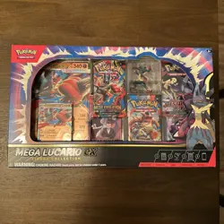 Pokemon TCG Mega Lucario ex Premium Figure Collection Box Factory Sealed - Image 1
