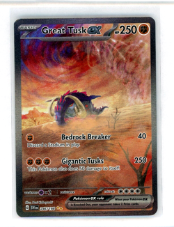 Pokemon Great Tusk ex 246/198 Scarlet & Violet Ultra Rare Alternate Art NM - Image 1