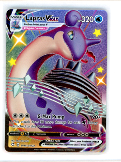 Lapras VMAX SV111/SV122 Shiny Holo Rare Shining Fates: Shiny Vault Pokemon NM - Image 1