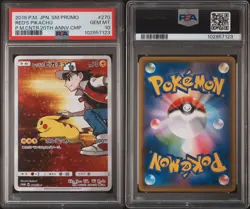 Pokemon TCG Red's Pikachu SM Promo 270/SM-P PSA 10 Holo Japanese - Image 3