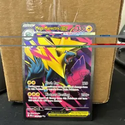 Mega Manectric ex 158/132 Ultra Rare Mega Evolution Pokemon Near Mint ships fast - Image 1