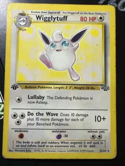 Wigglytuff 32/64, Jungle Set, Pokemon TCG, WOTC, Vintage 1999, Non Holo Rare, MP - Image 1