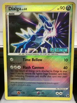 2008 Pokemon Dialga 16/106 Great Encounters Rare Reverse Holo "Platinum" Stamped - Image 2