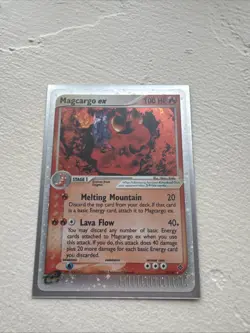 Pokemon TCG EX Dragon Magcargo EX Holo Rare Card 95/97 - Image 1