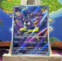 Pokemon Gastly 177/162 SV05 Temporal Forces Illustration Rare Holo Basic 60 HP - Image 1