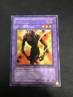 Flame Ghost Rare Asian English LOB-029 1st Moderate Play Yugioh - Image 1