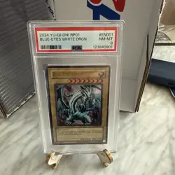 2024 Yu-Gi-Oh! Blue-Eyes White Dragon #RP01-EN001 Ultra Rare (Retro Pack) PSA - Image 1