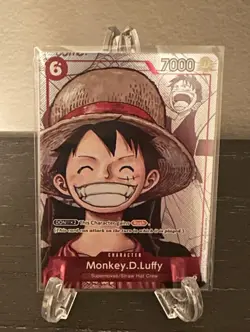 Monkey.D.Luffy Alternate Art Foil Promo P-001 One Piece - Image 1
