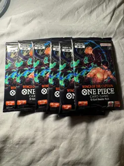 6x OP06 Sealed Booster Packs - Wings Of The Captain | English | One Piece TCG - Image 1