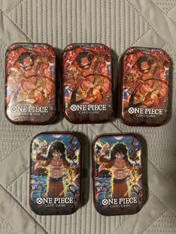 One Piece Mini Tin Set Vol. 1 Lot Of 5 Factory Sealed Mint - Image 1