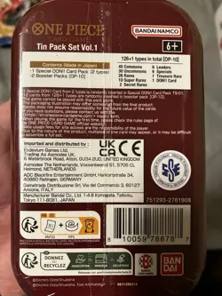 One Piece Mini Tin Set Vol. 1 Lot Of 5 Factory Sealed Mint - Image 3