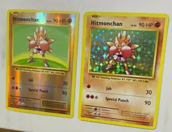 Hitmonchan Rare Holo Rev XY Evolutions Pokemon Cards - Pack Fresh Mint - Image 1