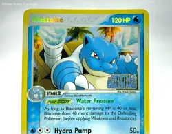 Blastoise Reverse Holo (14/100) Pokemon TCG Trading Card - EX Crystal Guardians - Image 2