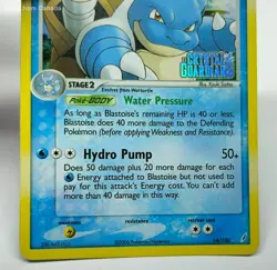 Blastoise Reverse Holo (14/100) Pokemon TCG Trading Card - EX Crystal Guardians - Image 4