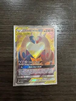 Pokemon SM Team Up Latias & Latios GX Alt Art Holo Card - Image 1