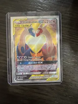 Pokemon SM Team Up Latias & Latios GX Alt Art Holo Card - Image 2