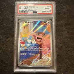 PSA 10 Lickitung IR 180 Illustration Temporal Forces Pokemon Card 2024 GEM MINT - Image 1