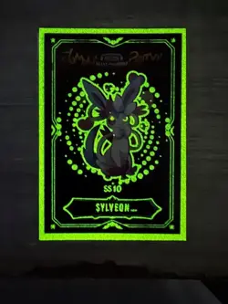 POKEMON JUMPING HALLOWEEN PARTY CARDS * SYLVEON * GLOW IN THE DARK- RARE - Image 2