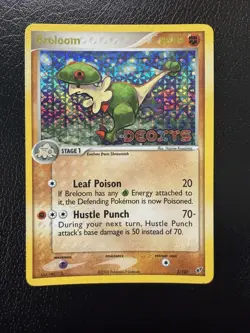 Pokemon TCG Breloom Deoxys Reverse Holo Card 3/107 Stamped LP - Image 1