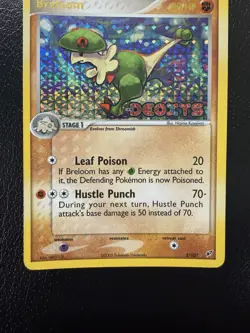 Pokemon TCG Breloom Deoxys Reverse Holo Card 3/107 Stamped LP - Image 3
