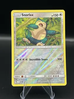 (NM) Snorlax Reverse Holo 50/68 Hidden Fates Pokemon TCG Card 317a-48 - Image 1