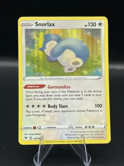 (NM) Snorlax Holo 131/185 Vivid Voltage Pokemon TCG Card 317a-60 - Image 1