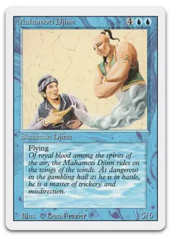 Mahamoti Djinn (NM) Revised Edition 3ED Magic MTG - Image 1