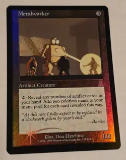 Magic the Gathering MTG Urzas Destiny Metalworker Foil, English LP w/Roller Line - Image 1