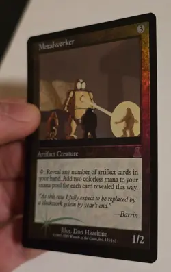 Magic the Gathering MTG Urzas Destiny Metalworker Foil, English LP w/Roller Line - Image 2