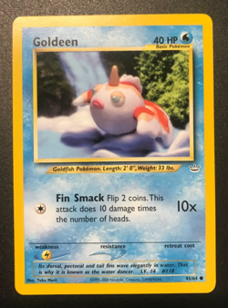 Pokemon Neo Revelation Goldeen Unlimited Common 45/64 NM Condition - Image 1