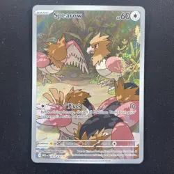 Spearow - Alt Art - 151/132 - Mega Evolution - Illustration Rare Pokemon Card - Image 1